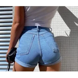 Liso Sem Lycra Mom Jeans Curto - GRAFITE RASGADA