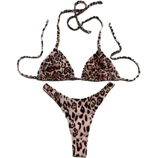 Novo Biquini Fio Dental Cortininha Sem Bojo Asa Delta - Preto, Rosa e Azul - BIQUINI LARANJA