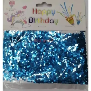 Confetes Metalizados 15g Para Decoração de Festas Bexiga Topo de Bolo Carnaval - Pink - P