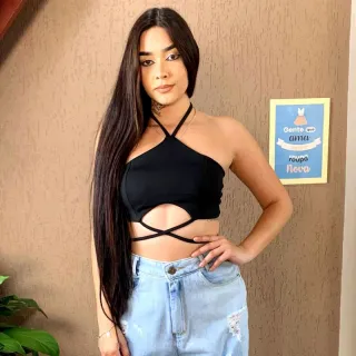 Moda Blogueira: Cropped Com Bojo e Amarrações - Verao 2023 - azul ilhas gregas