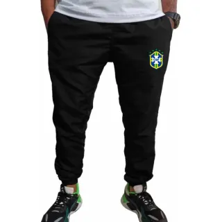 Calça Jogger Tactel Brasil: Leve, Esporte e Estilosa! - Azul Marinho