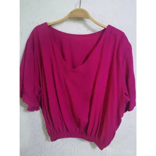 Moda verao blusa manga curta Duna - Vermelho