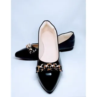 Confortável Sapatilha Feminina Casual de Bico Fino - Preto Verniz