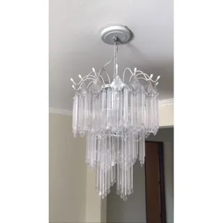 Luminária palito acrílica para cozinha/sala - Lustre - Único