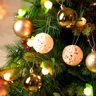 Conjunto de Ornamentos para Festa em Casa - 42pcs Bolas Grandes de Natal Multicor - E2#24PCS 6CM