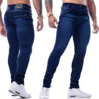 Calça Masculina GG Slim Elastano Original Lycra Jeans - 40