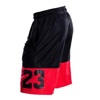 Short masculino fitness basquete academia - Confortável Plus Size - Preto e Branco
