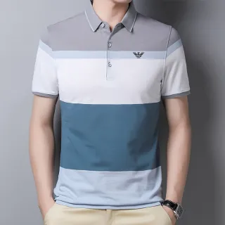 Camiseta Polo Masculina Manga Curta - Moda Casual - Blue