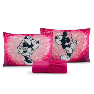 Poliéster Jogo de Lençol Casal Temático 3 Peças - Diversos - 11 VERMELHO