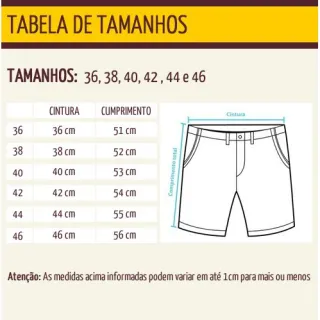 Bermuda Masculina Verde Sarja Tradicional - Icari Fashion - 42