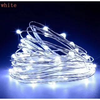 Iluminação Fada Lindo Cordão de Luz - 10 metros, 100 leds - TX0523F BRANCO FRIO