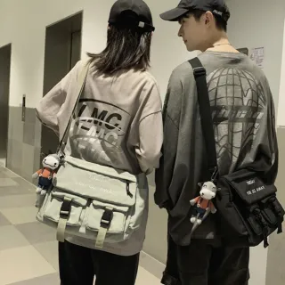 Bolsa Viagem Grande Tiracolo Transversal Tecido - Verde