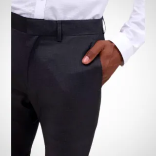 Alto Padrão Calça Social Masculina Oxford Esporte Fino - DIRETO DE FÁBRICA - Preto