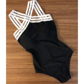 Moda Praia - Body/maiô com Bojo Removível, Alças de Elástico Versátil