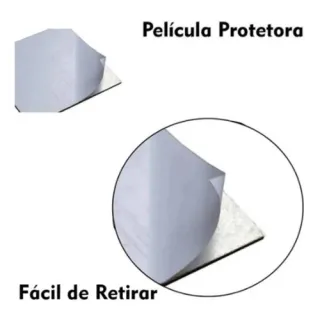 Acrílico Adesivo Decorativo Espelho Alto, Medindo 20cm X 30cm - Único