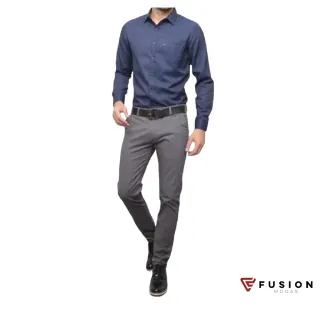 Calças Slim Fit Masculina em Sarja com Lycra - Várias Cores - Cinza