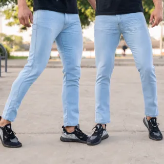 Lançamento Confortável Calças Jeans Masculina Slim Skinny Elastano - CLARA
