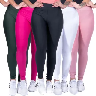 Legging Feminina Suplex Cós Alto Lisa Fitness ou Dia a Dia - ModaDudis - Azul Marinho