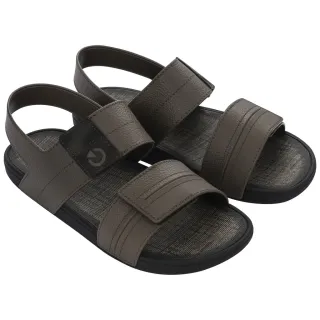 Super Confortável Sandália Masculina Papete Cartago Dakar - MARROM/MARROM/CASTOR