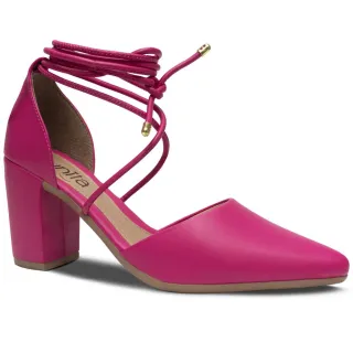 Scarpin Social Munita Amarrar Salto Grosso 29.09 - Nude