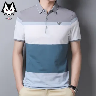 Camiseta Polo Masculina Manga Curta - Moda Casual - Blue