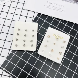 Brincos Feminino Kit 6 Pares Variado Bijuterias Fina Sortidos - Dourado-Aleatorio