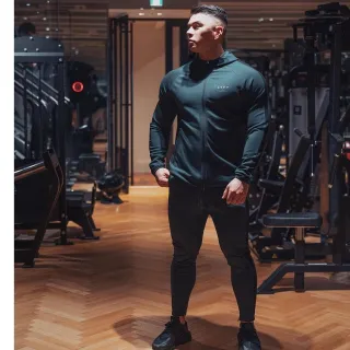 Calças Jogger Skinny Masculina Fitness Roupa Esportiva Fato De Treino Casual JP & UK - Marinho sem logotipo
