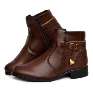 Botinha Stella Cano Curto sem Cadarço, Saltinho Baixo - Compre Online na Raryel - Preto