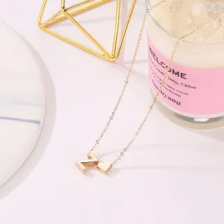 Colar Feminino de Cordões com Pingente Nacklace - Letra A-Z - H