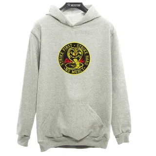 Promoção Hoje! Moletom Unissex Cobra Kai Canguru Sport Serie Academia - Azul