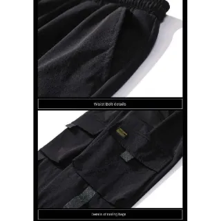 Calça Harem Masculina Casual Preto 2021 Bolsos Laterais Moda Streetwear - K32Black