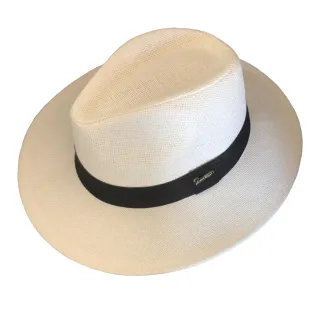 Chapéu Vintage Palha Shantung Faixa Preta - Alta Qualidade - Palha | Faixa Preta