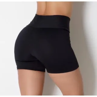 Moda Feminina Fitness: Short de Ginástica Academia - Preto