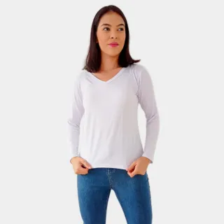 Segunda Pele Feminina Manga Longa Comprida - Blusa Basica - Vermelho