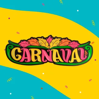 Envio Imediato! Painel Gigante de Carnaval Neon para Decoração - Único