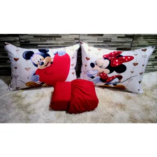 Poliéster Jogo de Lençol Casal Temático 3 Peças - Diversos - 11 VERMELHO