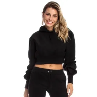 Promoção Blusa Cropped Moda Inverno 2022 - Blogueirinha Princesa - Branco