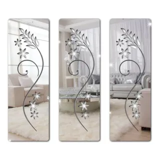 Flores em Acrílico - Espelho Decorativo Florais - Único