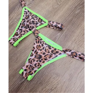 Tanga Dupla Estampada de Oncinha - Calcinha Biquíni - sortidas