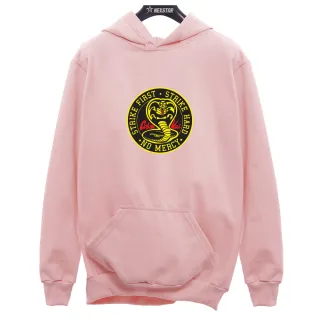 Promoção Hoje! Moletom Unissex Cobra Kai Canguru Sport Serie Academia - Azul