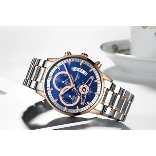 Relógio de pulso masculino NIBOSI luxo à prova d