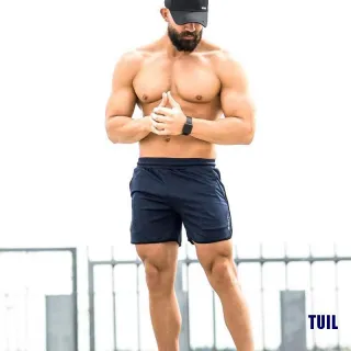 Short de Corrida Esportivo Masculino para Verão - Secagem Rápida - Azul Marinho