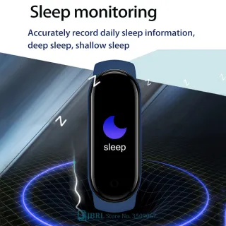 Relógio Inteligente Xiaomi M7 - Smartwatch para Homens com Frequência Cardíaca e Pressão Sanguínea - Pulseira Masculina - M7-Black