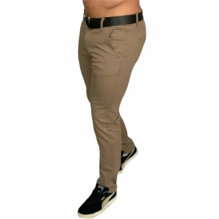 Calça Sarja Masculina Slim Lycra Elastano - Confortável e Estilosa - CALÇA SARJA Brim Azul MARINHO