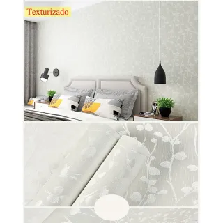 Adesivo Texturizado Galho Branco para Cozinha, Banheiro, Quarto e Sala - 1MX61CM - 3044 Galho Azul (1mx61cm)