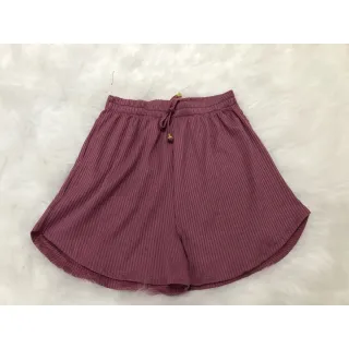 Shorts Academia Malha Canelada Ponteira 2023 Curto - CORES VARIADAS