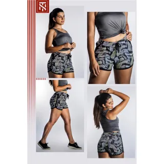 Verão Praia Estampados Curtos Coloridos - Kit com 05 Shorts Femininos - G - Veste 38/40