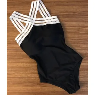 Moda Praia - Body/maiô com Bojo Removível, Alças de Elástico Versátil - PRETO/PRETO