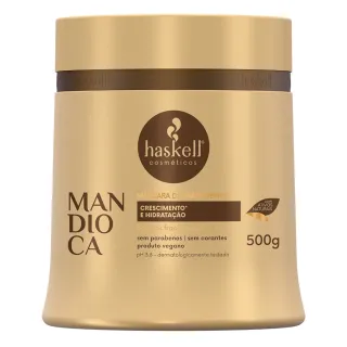 Shampoo Condicionador Máscara Haskell Mandioca Kit 500ml - Único