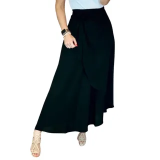 Vestido Barbie Rosa Pink Saída de Praia Envelope Midi - POÁ BRANCO COM BOLAS PRETAS